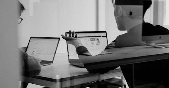 Modern office workspace with computer and productivity tools